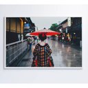 Ver imagem 1 de Quadro Kimono Japonês 90x60 Cm Vidro Impresso