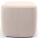 Ver imagem 4 de Poltrona de Amamentação com Balanço e Puff Orgânico Saori W01 Suede Bege - Lyam Decor