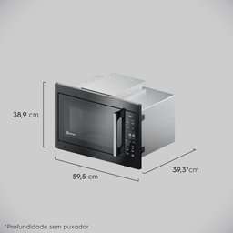 Micro-ondas de Embutir 34L Electrolux ME3BP Painel touch Preto - 3