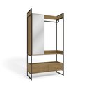 Ver imagem 3 de Guarda Roupa Closet Cabideiro Estilo Industrial 108cm 01 cabideiro e 02 gaveta LI029 Kappesberg Kapp