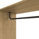 Ver imagem 5 de Guarda Roupa Closet Cabideiro Estilo Industrial 108cm 01 cabideiro e 02 gaveta LI029 Kappesberg Kapp
