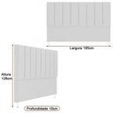 Ver imagem 3 de Cabeceira para Cama Box King 195cm Cory Bouclé Off White - Sallar Home