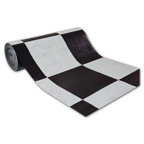 Passadeira em Manta Vinilico Similar Laminado 0,50x5,00 Xadrez