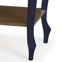 Ver imagem 3 de Aparador para Sala Pés Luis Xv com Gaveta e Prateleira 1010p Linz Móveis - Azul Petróleo/imbuia