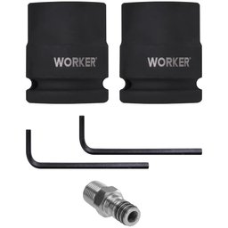 Chave Impacto Pneumática 1'' 3100nm Reta Worker - 2