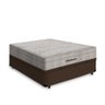 Cama Box com Baú Casal Marrom + Colchão de Molas Ensacadas - Ortobom - Airtech Springpocket 138x188x - 2