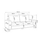 Ver imagem 3 de Sofá para Sala de Estar 3 Lugares com Almofadas Lívia