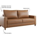 Ver imagem 4 de Sofá para Sala de Estar 3 Lugares com Almofadas Lívia
