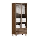 Ver imagem 3 de Conjunto Quarto Solteiro: Guarda-roupa Multiuso 2 Portas, Cômoda Sapateira, Cama Madeira Pinus Imbui