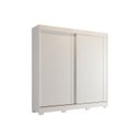 Ver imagem 1 de Guarda Roupa Casal 2 Portas de Correr e 3 Gavetas c/ Pés Ilhéus Branco - Panan