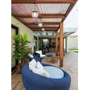 Ver imagem 2 de Pendente Ideal Colonial Sextavada L1C Ouro Velho