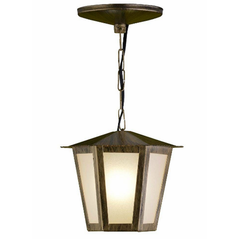 Pendente Ideal Colonial Sextavada L1C Ouro Velho