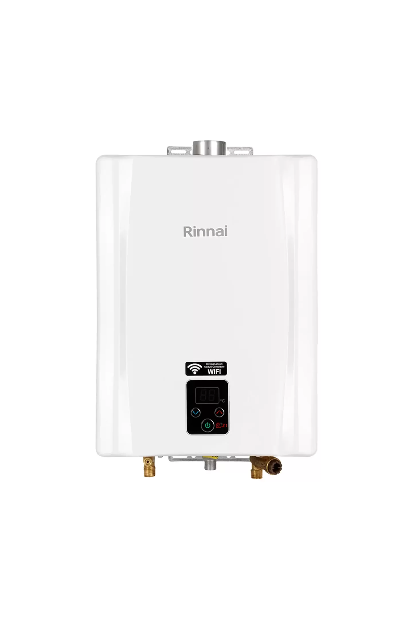 Aquecedor de Água a Gás Rinnai E21 Feh 21 Litros Bivolt Digital Branco - Gn (gás Natural) - 1