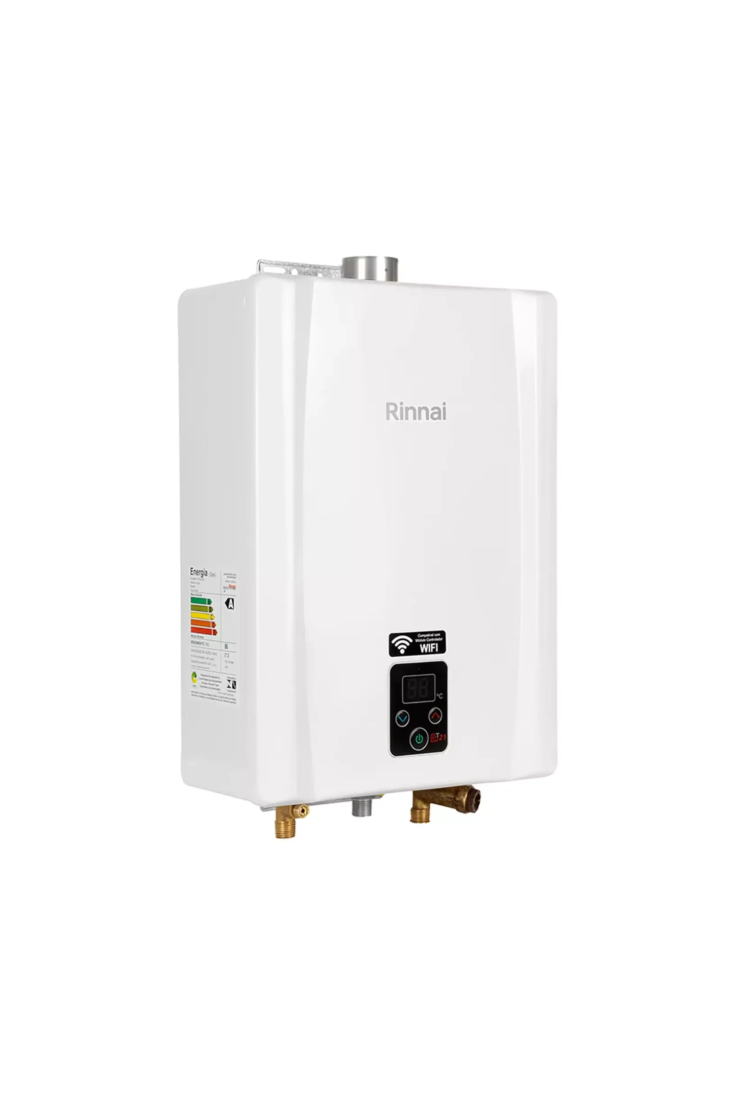 Aquecedor de Água a Gás Rinnai E21 Feh 21 Litros Bivolt Digital Branco - Gn (gás Natural) - 2