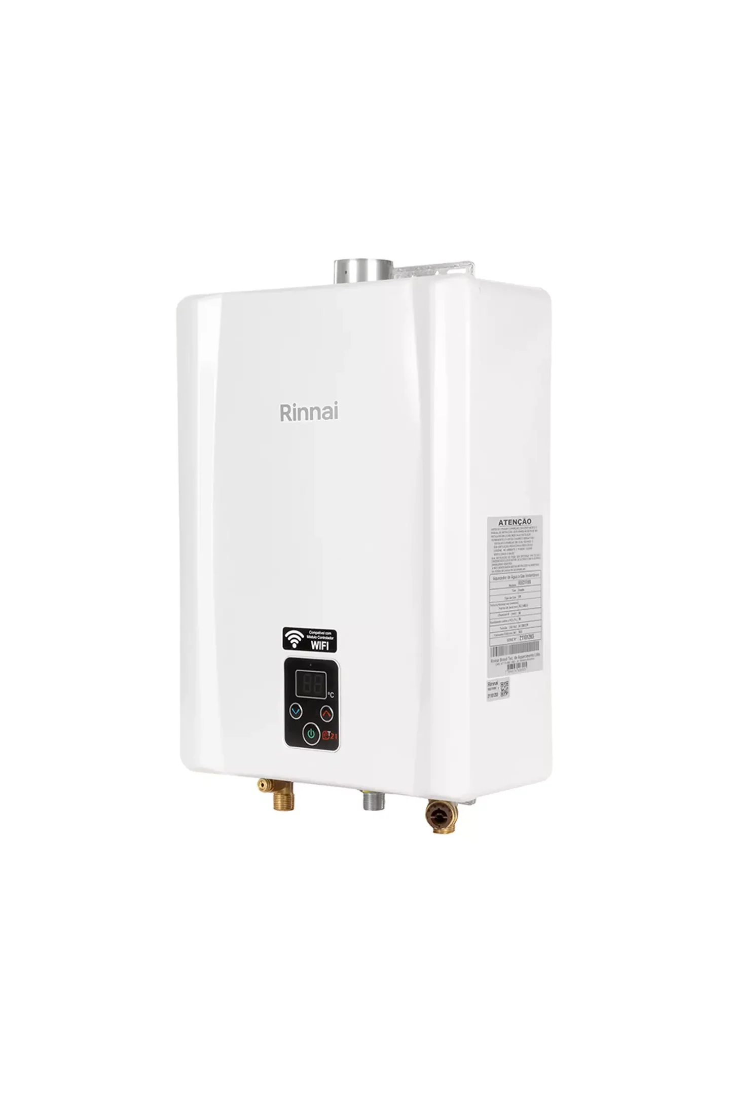 Aquecedor de Água a Gás Rinnai E21 Feh 21 Litros Bivolt Digital Branco - Gn (gás Natural) - 3