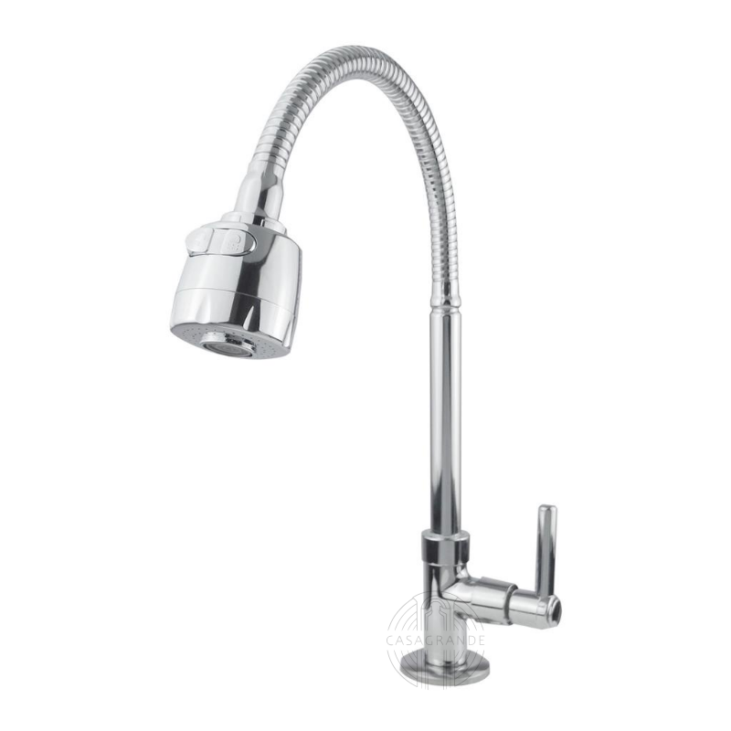 Torneira Gourmet para Pia Cozinha Mesa Bancada Luxo 1/4 de Volta Casagrande Mundial Exclusiva - 1