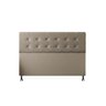 Cabeceira Cama Box Casal King 195cm Atenas - Móveis Roperi - Suede Bege - 1