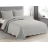 Kit Colcha Cobreleito Favo Concreto Bege Nude Queen 260x240 - 1