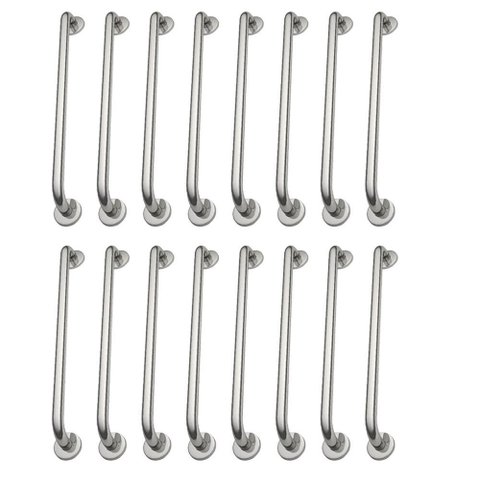 Alça de Apoio 70cm Barra Inox Kit 18 Unidades Cadeirante Idoso Acessibilidade Segurança Suporte