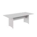 Ver imagem 2 de Mesa de Reunião Retangular 6 Lugares Pé Painel 200x90cm Yescasa Cinza