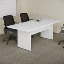 Ver imagem 5 de Mesa de Reunião Retangular 6 Lugares Pé Painel 200x90cm Yescasa