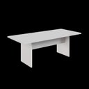 Ver imagem 2 de Mesa de Reunião Retangular 6 Lugares Pé Painel 200x90cm Yescasa