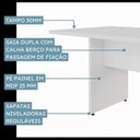 Ver imagem 4 de Mesa de Reunião Retangular 6 Lugares Pé Painel 200x90cm Yescasa