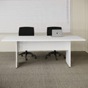 Ver imagem 1 de Mesa de Reunião Retangular 6 Lugares Pé Painel 200x90cm Yescasa Cinza