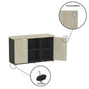 Ver imagem 7 de Armário para Escritório com 2 Portas e com Chave 121,5cm PE40 Branco