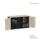 Ver imagem 5 de Armário para Escritório com 2 Portas e com Chave 121,5cm PE40 Branco