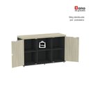 Ver imagem 6 de Armário para Escritório com 2 Portas e com Chave 121,5cm PE40 Branco