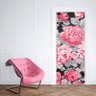 Adesivo Decorativo de Porta - Flores 10 - P 70x210 cm - 1