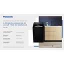 Ver imagem 6 de Máquina de Lavar Panasonic 19kg com 10 Programas de Lavagem e Smartsense Preta Na-f190g1ba 127v