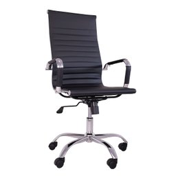 Cadeira de Escritorio Esteirinha Giratoria Ergonomica Alta Preto - 1