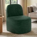 Ver imagem 4 de Kit 02 Poltronas Decorativas Orgânica para Sala de Estar Living Lumiere W01 Couríssimo Verde -
