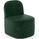 Ver imagem 7 de Kit 02 Poltronas Decorativas Orgânica para Sala de Estar Living Lumiere W01 Couríssimo Verde -