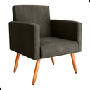 Ver imagem 4 de Conjunto Poltronas e Puff Anari Veludo Turkey Marrom