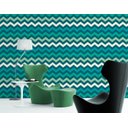 Ver imagem 1 de Papel de Parede Chevron Verde e Branco Arte Destaque 3 Metros