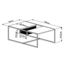 Ver imagem 3 de Mesa de Centro York Hanover/preto Fosco