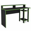 Ver imagem 3 de Mesa Gamer para Computador 136cm 3 Prateleiras Vulcano Preto/Verde - Mademóvel