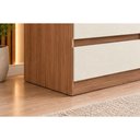 Ver imagem 7 de Cômoda Solteiro Roma 8 Gavetas Jatoba/Areia S. Andirá
