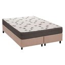 Ver imagem 1 de Cama Box Queen: Colchão Espuma Ortobom D45 Light + Base CRC Suede Clean(158x198)