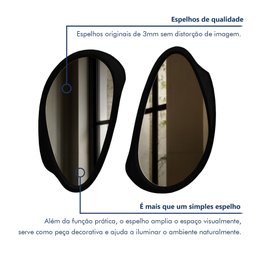 Conjunto 2 Espelhos Moldura Mdf Specchio - 5