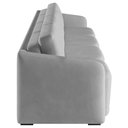 Ver imagem 7 de Sofá Cama Casal para Sala 316cm Polska K04 Veludo Cinza - Mpozenato
