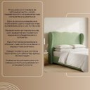 Ver imagem 7 de Cabeceira Cama Box Queen Size 160cm Aurora Orgânica Estofada Boucle com Sapatas Plásticas Linha Prem
