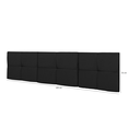 Ver imagem 5 de Cabeceira Cama Casal King Size 1,95 México Box Estofada - Preto Suede