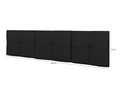 Ver imagem 5 de Cabeceira Cama Casal King Size 1,95 México Box Estofada - Preto Suede