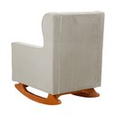 Ver imagem 4 de Kit 2 Poltrona Aurora Balanço Vovo Suede Bege - Fm