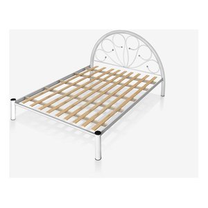 Cama Casal 1,40 Tubular Ferro e Aço, para 1 ou 2 Pessoas.:tamires/branco