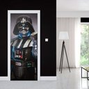 Ver imagem 1 de Adesivo Decorativo de Porta - Darth Vader Star Wars Geek Decoração - P 70x210 cm